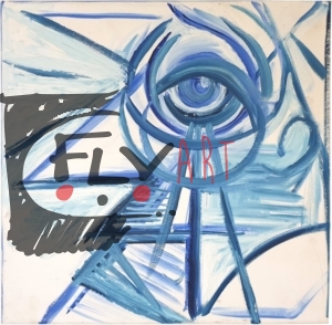Il signor blue - olio su tela