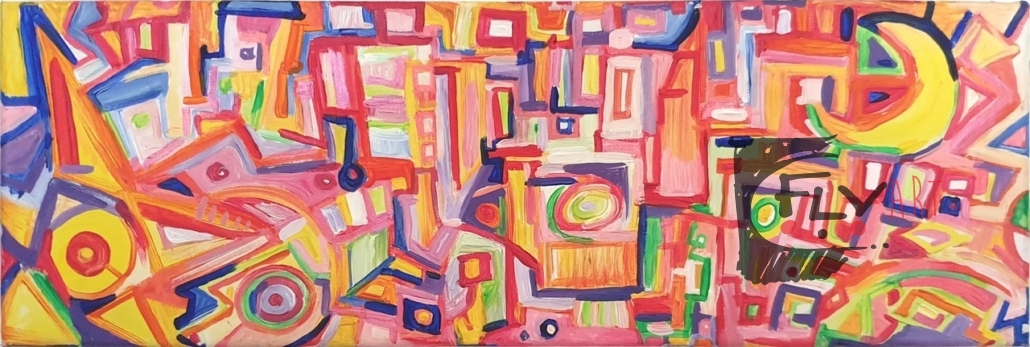 Day and night - acrilico su tela