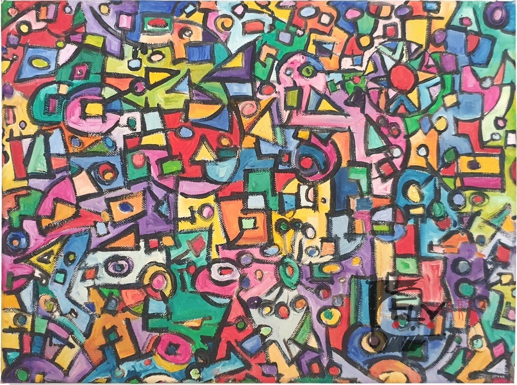 Poesia nailf - olio su tela